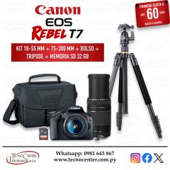 Cámara Canon EOS Rebel T7 Kit Full